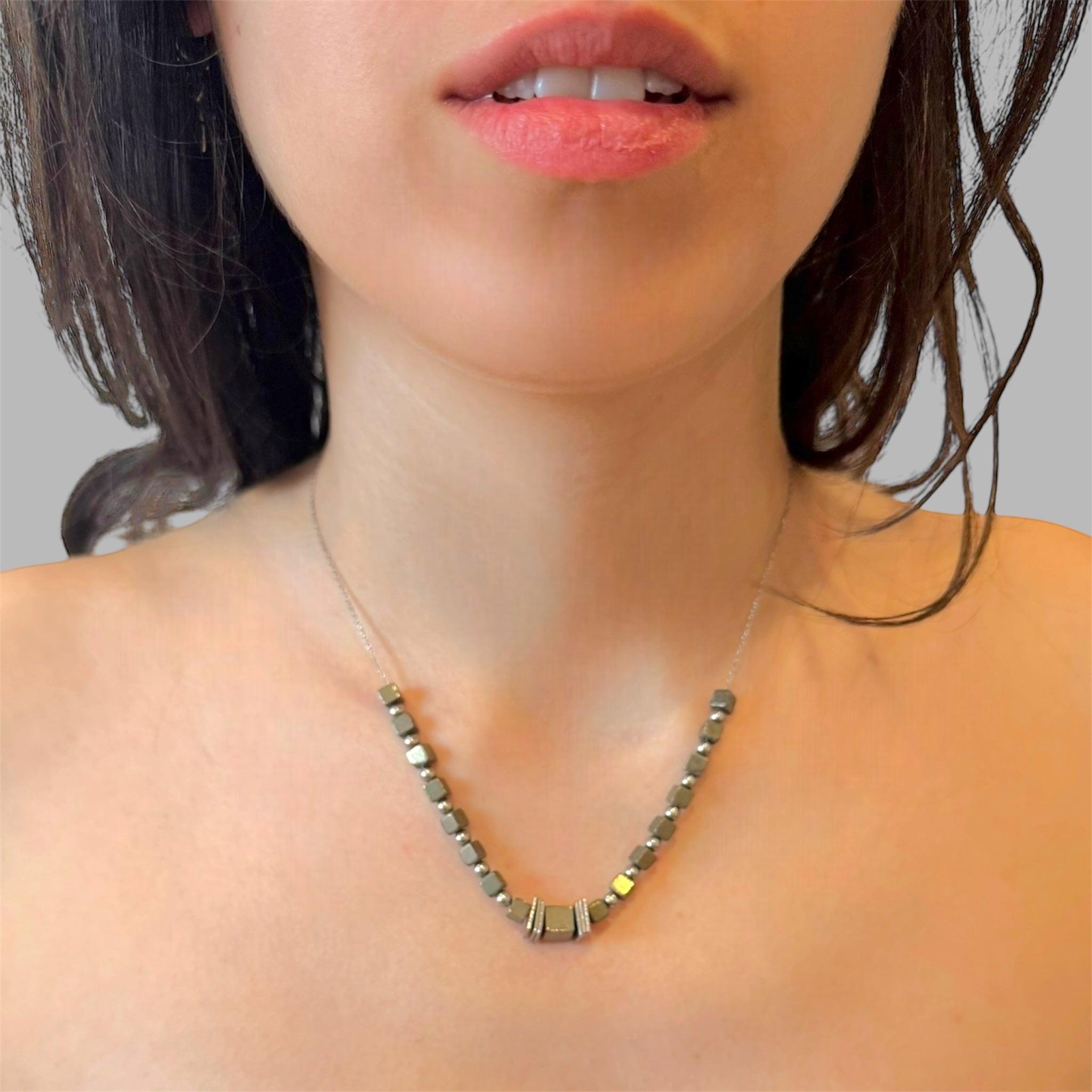 Collana pirite Sharifa Crystals